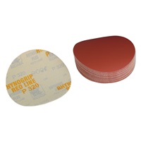 320 Grit, 6" Dia Hook & Loop Sandpaper, 50 Pk